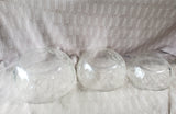 Set of 3 Heavy Clear Glass Nesting Bowls