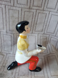 Pair of Walt Disney Productions Cinderella Ceramic and Prince Charming Figurines
