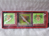 Home Accents Christmas Glass Cheese Tray with Spreader and Cocktail Napkin Set UNOPENED