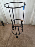 Two Black Metal Plant Stands