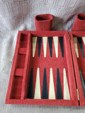 Red Travel Backgammon Board Game