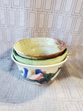 Lot of 3 Assorted Pottery Bowls