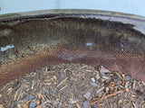 Large Brown Mesh Reinforced Terracotta Planter w/Dirt (read description)