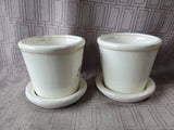 Pair of Ceramic "Basil" Planters