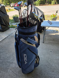 Women's Clubs and Adams Idea Bag - (5)Fairway Woods, (7)Irons + Ball Grabber