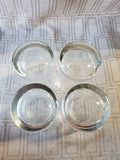 Set of 4 Clear Glass Shot Glasses (2 SETS AVAILABLE PRICED INDIVIDUALLY AT $10 EACH)