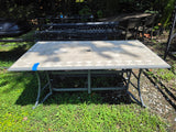 Rectangular Patio Table, Aluminum Frame w/Mosaic Tile Top