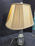 Lucite Lamp w/Oval Shade, Heavyweight, Works