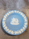 Wedgwood Blue Jasperware "Relief of Pegasus and the Muses" Trinket Dish