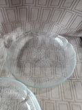 20 Piece Clear Glass Flower Petal Dish Set