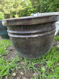 Large Brown Mesh Reinforced Terracotta Planter w/Dirt (read description)