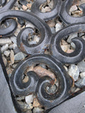 24" Square Cast Iron Decorative Umbrella Stand, Heavyweight ***HEAVY ITEM***READ DETAILS ON PICK UP POLICY***