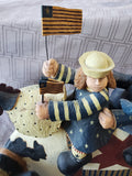 Williraye Studios "Let's Join the Parade!" Americana Cow Figurine AS IS—READ DESCRIPTION CAREFULLY**