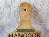 Wooden "Hancock" Cartoon Character Wall Plaque