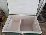 Coleman Classic Green and White Metal Ice Chest