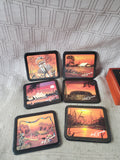 Set of 6 Hugh Symonds Collection Coasters with Storage Box