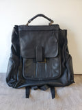 Black Leather Backpack