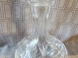 Heavy Cut Glass Decanter