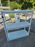 3-Tier Plastic Shelving Unit (two available, priced separately)
