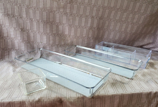 Lot of Plastic Desk Organizers