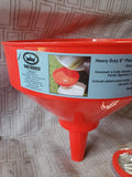 King Kooker Heavy Duty 8" Plastic Oil Funnel with Mesh Filter