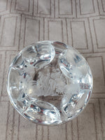 Etched Crystal Paperweight