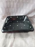 Temp-Tations Black and White Polka Dot Baking Dish with Wire Rack and Trivet (A)