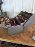 Large Craftsman Metal Toolbox Full of Assorted Tools