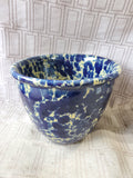 Bennington Pottery Blue Spongeware Small Mixing Bowl (FFF)