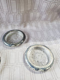 Set of 8 Silverplated Rim Coasters