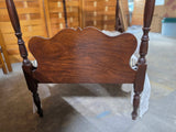 Vintage Colonial Doll Bed w/Canopy, Skirt, Mattress and Blanket