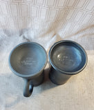 Pair of Matte Black "The Playboy Club" Steins (A)