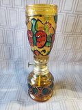 Amber Glass Oil Lamp