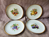 Set of 4 Hutschenreuther Selb Bavaria Fruit Salad Plates
