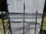 Inter-Metro 5-Tier Black Wire Shelving Unit, Heavyweight