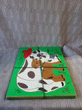 Pair of Vintage Playskool Wooden Children's Puzzles (D)