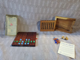 Pair of Traveling Wooden Board Games