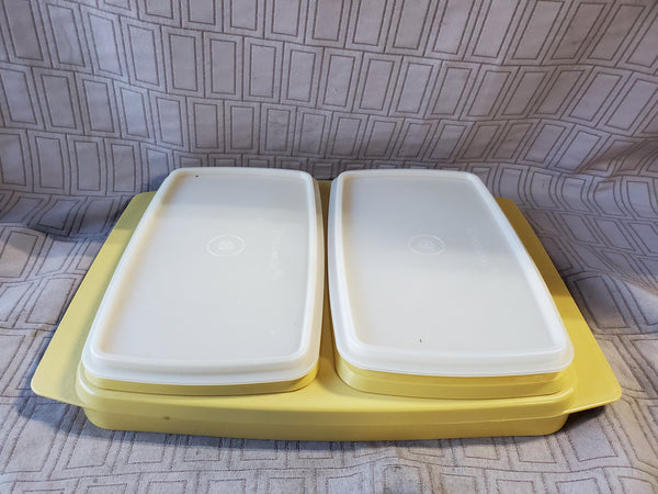 Vintage Tupperware Double Deli Server