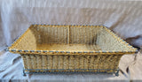 Woven Storage Basket with Metal Frame