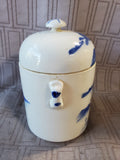 Asian Inspired Blue and White Tea Caddy