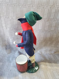 Signed Byers' Choice Carolers Drummer Boy Figurine
