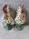 Pair of Young's Inc. Resin Chicken Figurines (B)