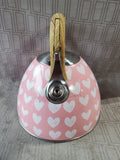 Masterclass Metal Pink Heart Teapot