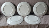 Set of 5 222 Fifth Blue Melamine Dinner Plates