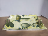 Rectangular Plastic Olive Oil and Garlic Serving Tray