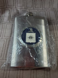 (A) Stainless Steel 8 Oz. "CIA" Flask