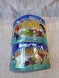 Pair of Fused Glass Trinket Dishes