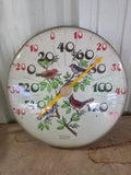 18" Dial Thermometer, Bird Themed