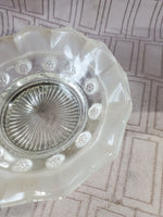 Silverplate and Clear Glass Bonbon Dish