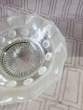 Silverplate and Clear Glass Bonbon Dish